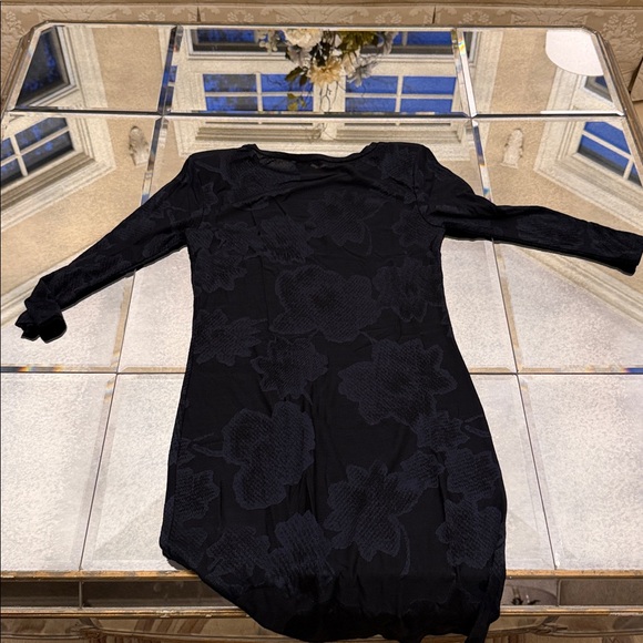 French Connection Navy Floral Long Sleeve Dress - Picture 6 of 6